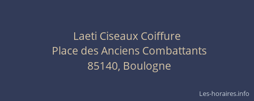 Laeti Ciseaux Coiffure