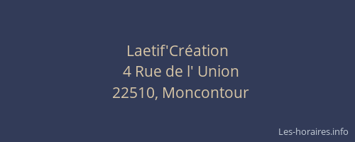Laetif'Cr&eacute;ation