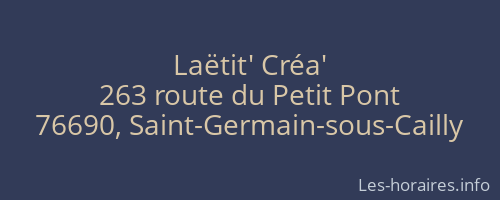 Laëtit' Créa'