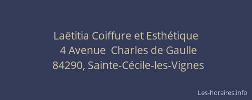 La&euml;titia Coiffure et Esth&eacute;tique