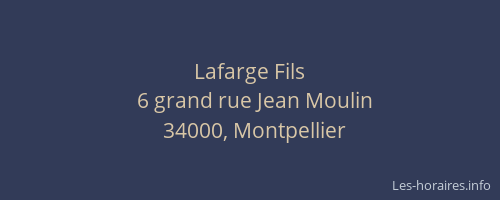 Lafarge Fils
