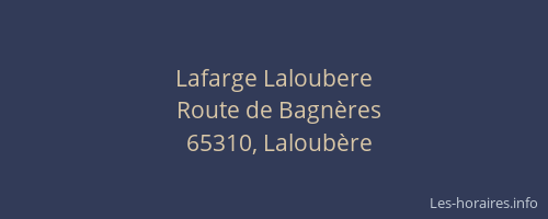 Lafarge Laloubere