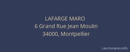 LAFARGE MARO