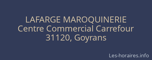 LAFARGE MAROQUINERIE