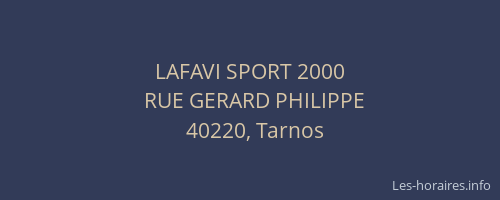 LAFAVI SPORT 2000