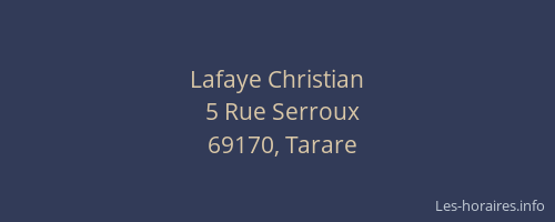 Lafaye Christian