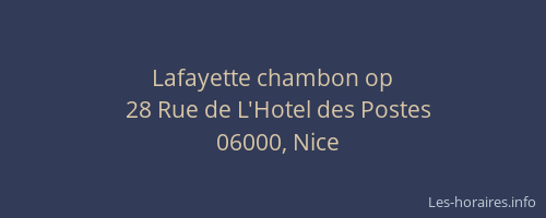 Lafayette chambon op