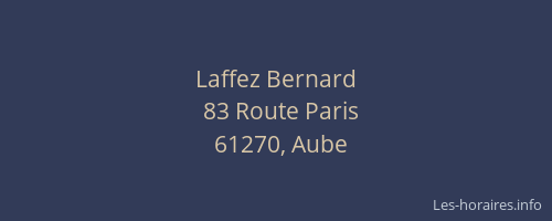 Laffez Bernard