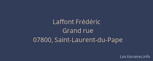 Laffont Frédéric