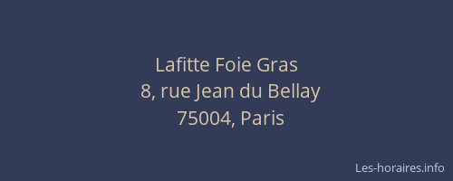 Lafitte Foie Gras