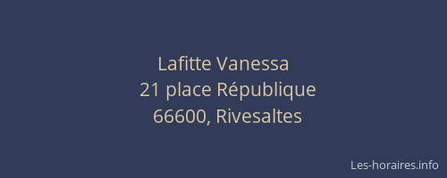 Lafitte Vanessa