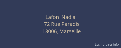 Lafon  Nadia