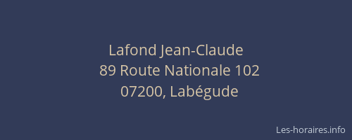 Lafond Jean-Claude