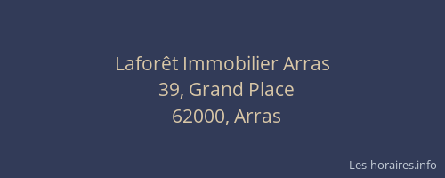 Laforêt Immobilier Arras