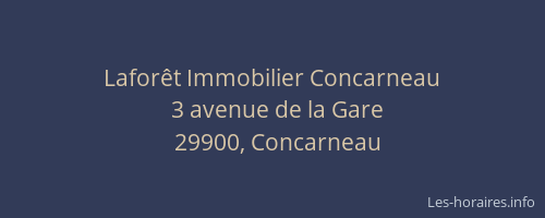 Laforêt Immobilier Concarneau