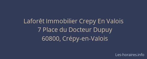 Laforêt Immobilier Crepy En Valois