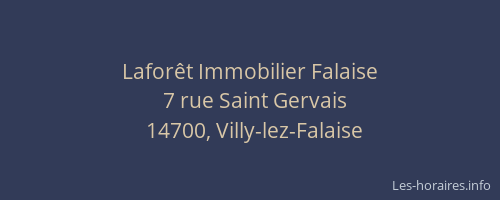 Lafor&ecirc;t Immobilier Falaise