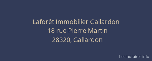 Lafor&ecirc;t Immobilier Gallardon