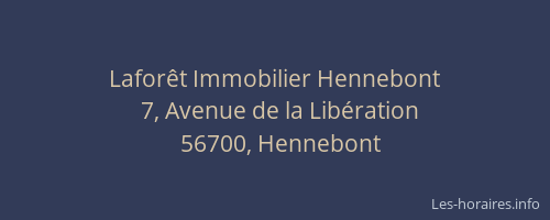 Lafor&ecirc;t Immobilier Hennebont