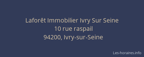 Laforêt Immobilier Ivry Sur Seine