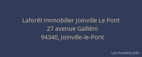 Laforêt Immobilier Joinville Le Pont