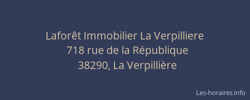 Lafor&ecirc;t Immobilier La Verpilliere