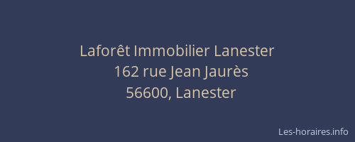 Lafor&ecirc;t Immobilier Lanester