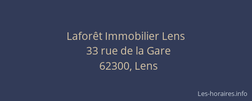 Laforêt Immobilier Lens