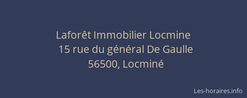 Lafor&ecirc;t Immobilier Locmine