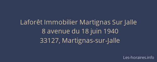 Lafor&ecirc;t Immobilier Martignas Sur Jalle