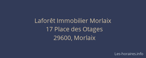 Lafor&ecirc;t Immobilier Morlaix
