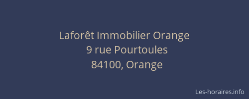 Lafor&ecirc;t Immobilier Orange