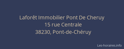 Laforêt Immobilier Pont De Cheruy