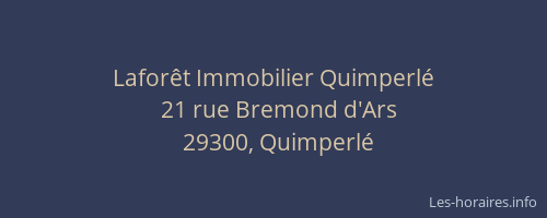 Laforêt Immobilier Quimperlé