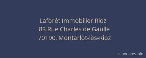 Lafor&ecirc;t Immobilier Rioz