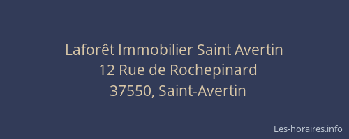 Lafor&ecirc;t Immobilier Saint Avertin