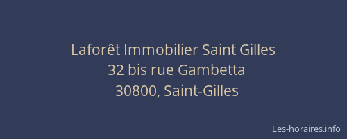 Laforêt Immobilier Saint Gilles