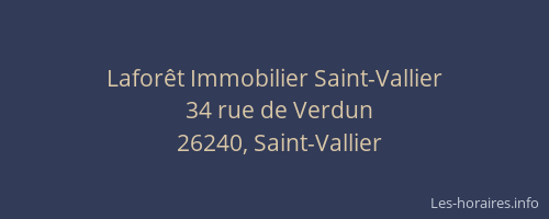 Lafor&ecirc;t Immobilier Saint-Vallier