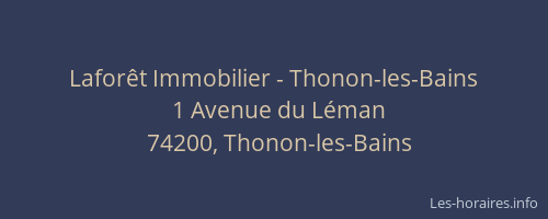 Laforêt Immobilier - Thonon-les-Bains