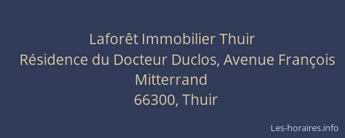 Lafor&ecirc;t Immobilier Thuir