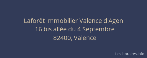 Lafor&ecirc;t Immobilier Valence d'Agen