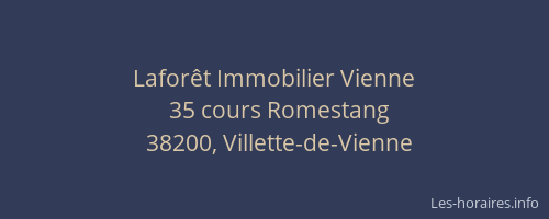 Lafor&ecirc;t Immobilier Vienne
