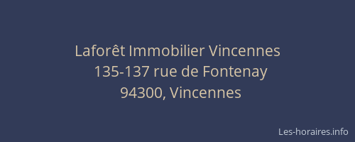 Laforêt Immobilier Vincennes