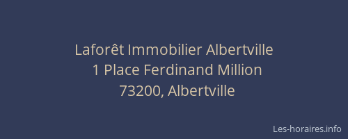 Laforêt Immobilier Albertville