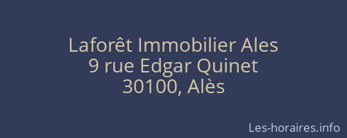 Laforêt Immobilier Ales