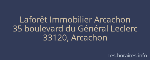 Laforêt Immobilier Arcachon