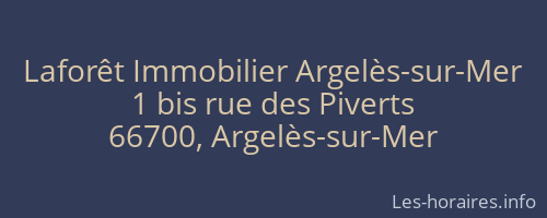 Laforêt Immobilier Argelès-sur-Mer