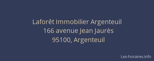 Laforêt Immobilier Argenteuil