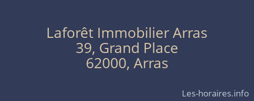 Laforêt Immobilier Arras