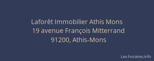 Laforêt Immobilier Athis Mons